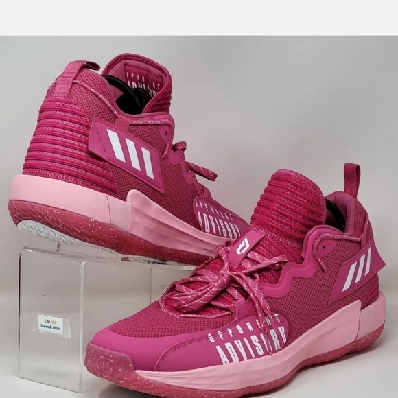 Adidas Dame 7 SM EXTPLY Basketball Sneaker Pink Blast Men’s Size 19 GW7909 New - Picture 5 of 12